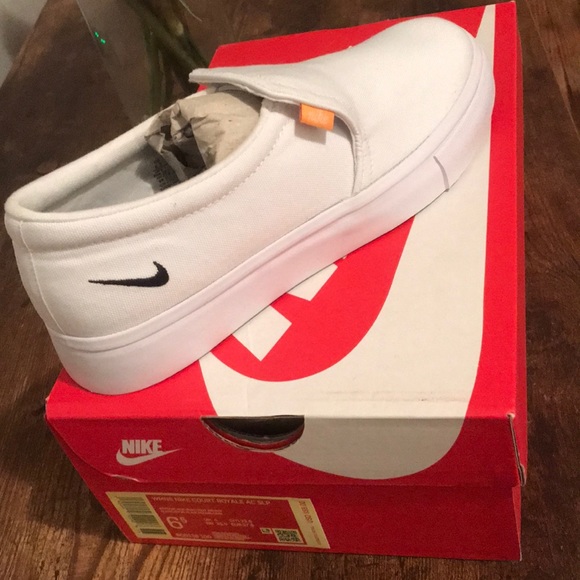 Nike Shoes - Nike womens court royale ac slip on white